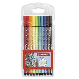 Flamaster STABILO Pen 68 komplet 10 kolorów