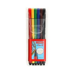 Flamaster STABILO Pen 68 komplet 6 kolorów