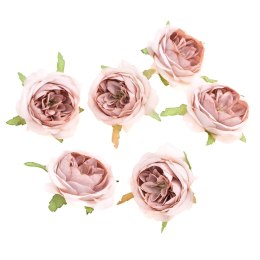 Główki kwiatowe - Kamelia 5cm 6szt jasny róz