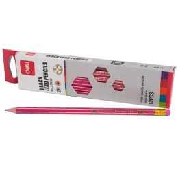 Ołówek Deli 37000 2B z gumką
