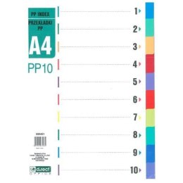 Przekładka D.RECT_PP A4 1-10 kolorów numeryczna