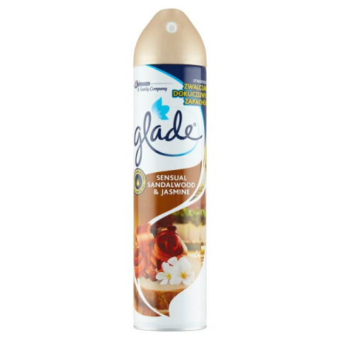 Odświeżacz GLADE w aerozolu 300ml. Drzewo Sandałow