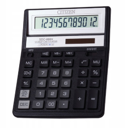 Kalkulator biurowy CITIZEN SDC-888 czarny