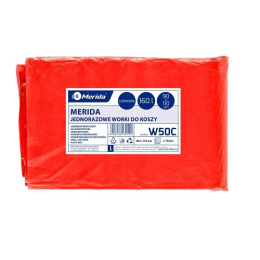 Worek MERIDA 160L. 90x110 opk/10szt. LDP czerwony